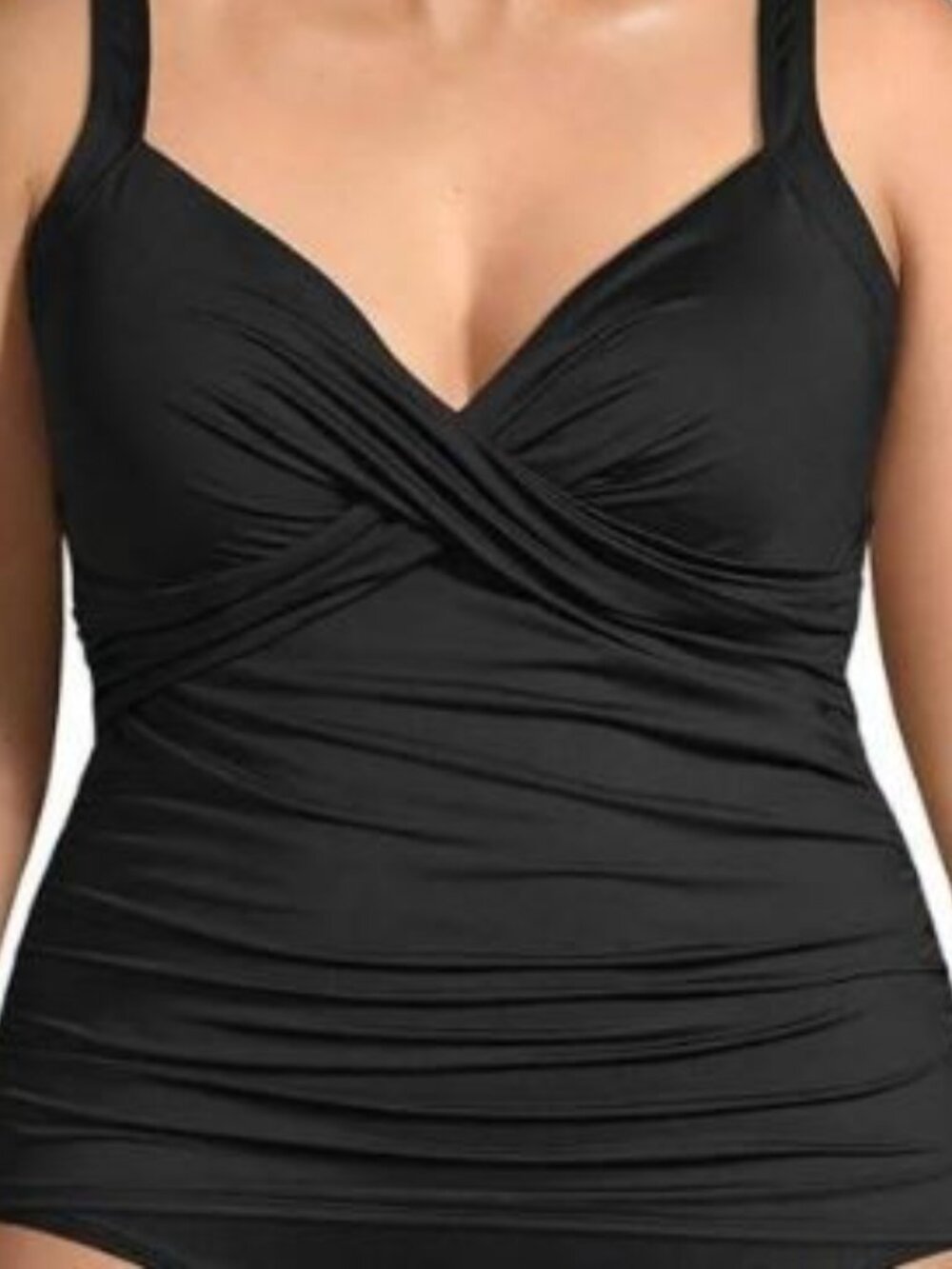 Lands' End Sweetheart Wrap Underwire Tankini